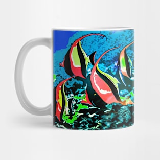 Colorful Hawaiian Kihikihi Fish Mug